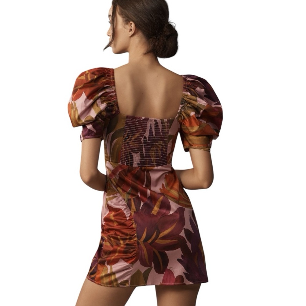 Farm Rio Puff Sleeve Mini Dress - Floral - Women’s Size Small - New With Tags - Picture 10 of 10